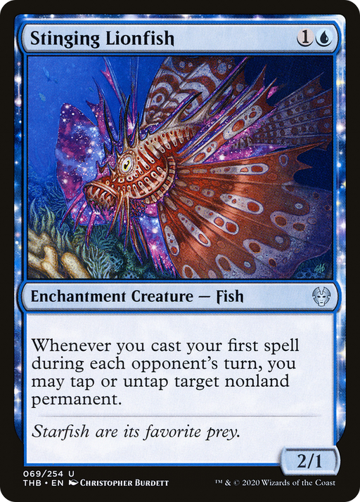 Stinging Lionfish (THB-069) [Theros Beyond Death] MTG Single Wizards of the Coast