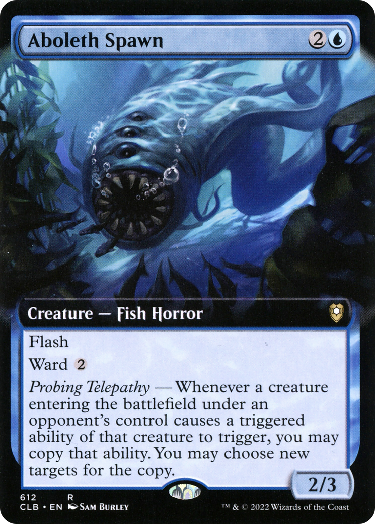 Aboleth Spawn (CLB-612) [Commander Legends: Battle for Baldur's Gate] (Extended Art) MTG Single Wizards of the Coast