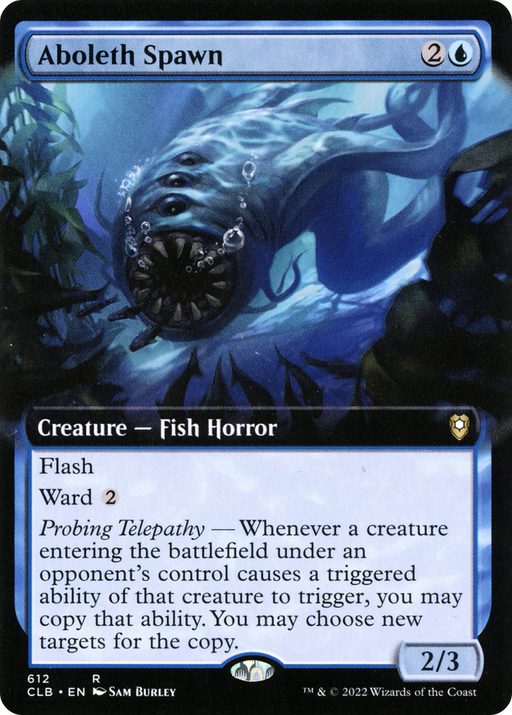 Aboleth Spawn (CLB-612) [Commander Legends: Battle for Baldur's Gate] (Extended Art) MTG Single Wizards of the Coast