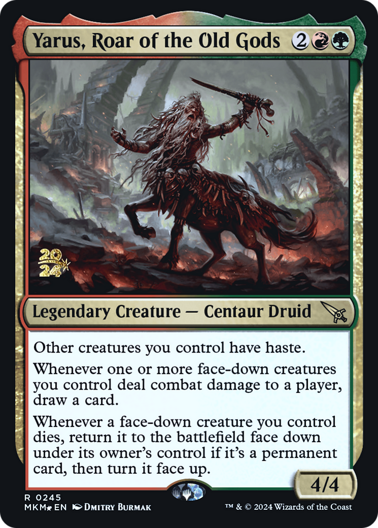 Yarus, Roar of the Old Gods (PRE-245) [Murders at Karlov Manor Promos] Foil MTG Single Wizards of the Coast