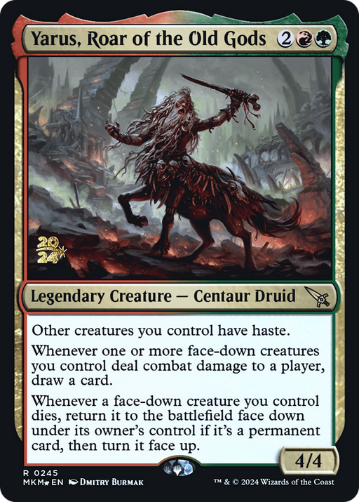Yarus, Roar of the Old Gods (PRE-245) [Murders at Karlov Manor Promos] Foil MTG Single Wizards of the Coast