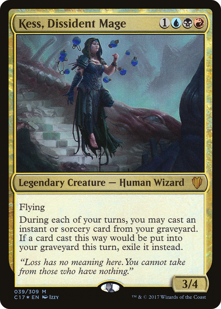 Kess, Dissident Mage (C17-039) [Commander 2017] Foil MTG Single Wizards of the Coast