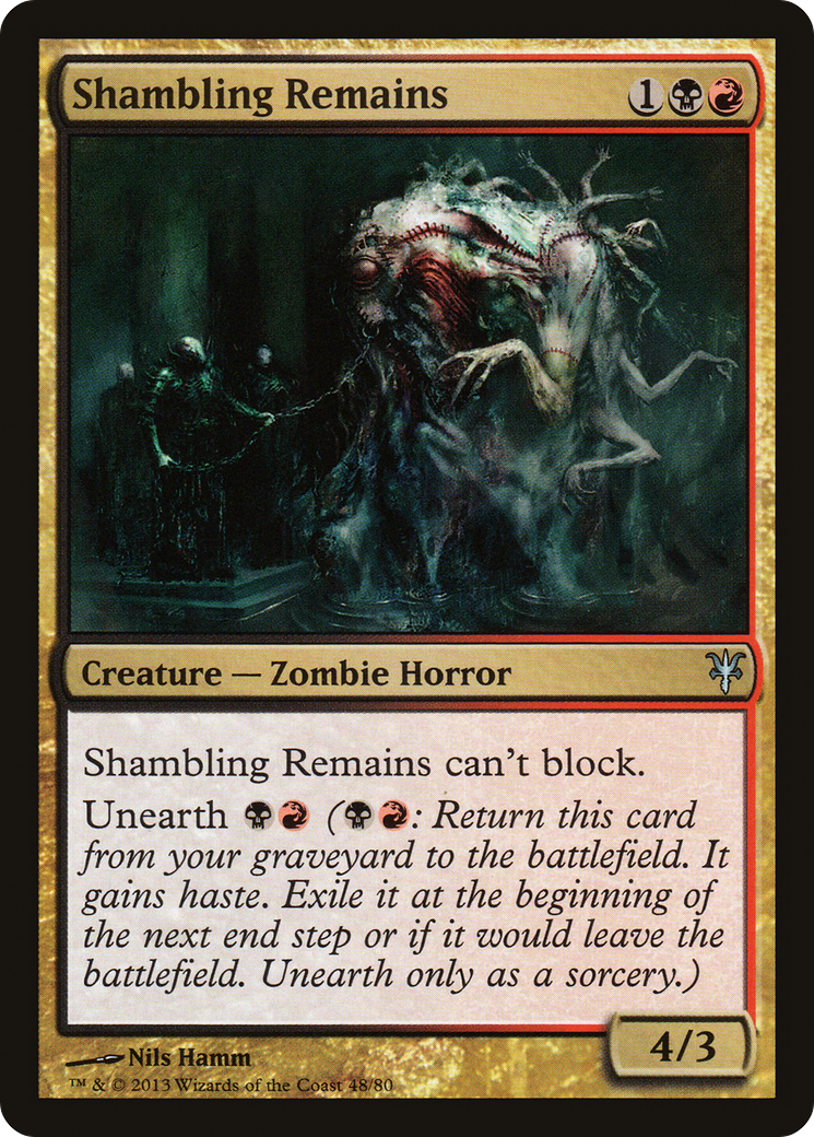 Shambling Remains [Duel Decks: Sorin vs. Tibalt] MTG Single Magic: The Gathering   