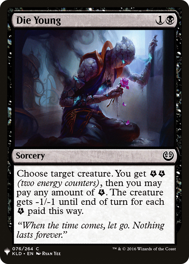 Die Young (LIST-KLD-76) [Mystery Booster] The List MTG Single Wizards of the Coast
