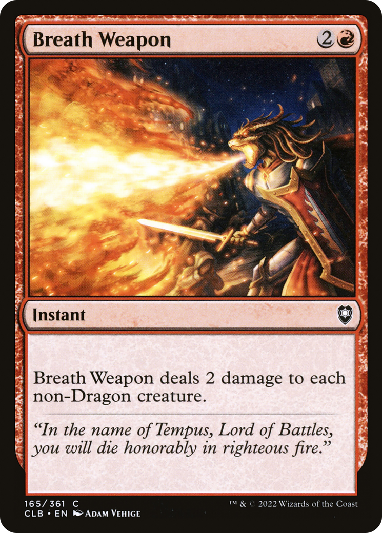 Breath Weapon (CLB-165) [Commander Legends: Battle for Baldur's Gate] MTG Single Wizards of the Coast