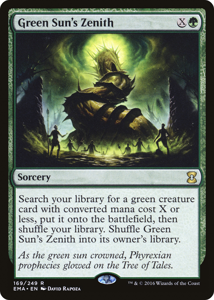 Green Sun's Zenith (EMA-169) [Eternal Masters] Foil MTG Single Wizards of the Coast