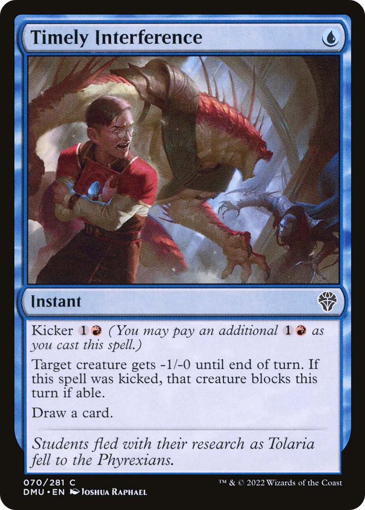Timely Interference (DMU-070) [Dominaria United] Foil MTG Single Wizards of the Coast