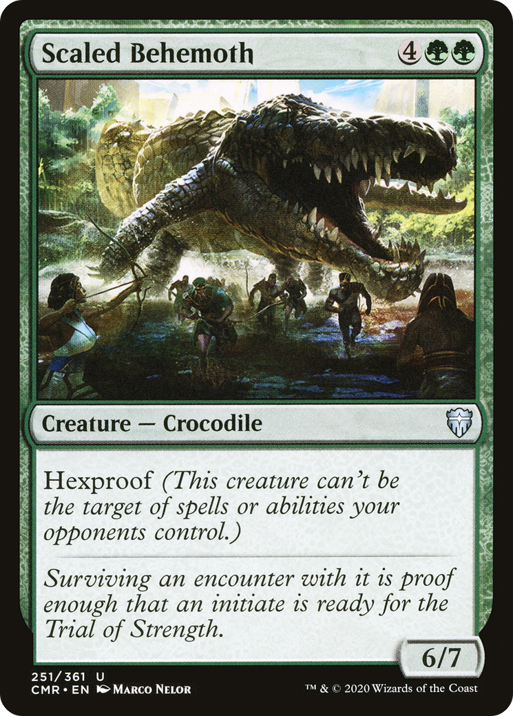 Scaled Behemoth (CMR-251) [Commander Legends] MTG Single Wizards of the Coast