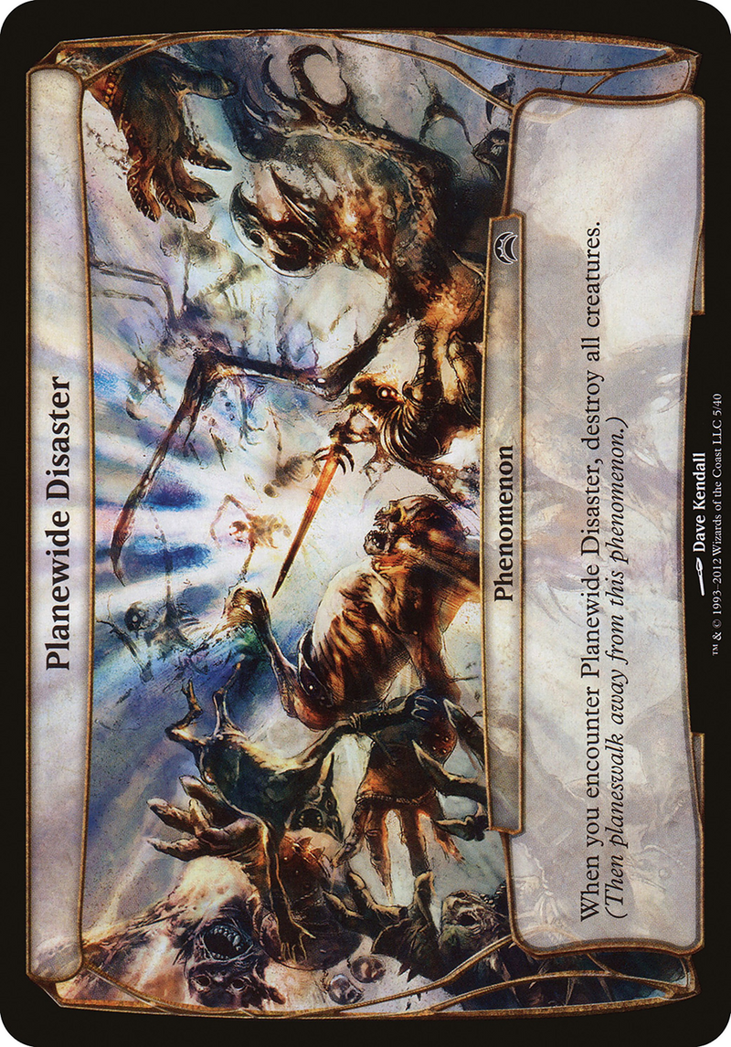 Planewide Disaster (Planechase 2012) (OVER-005) [Oversized] Planechase 2012 Planes MTG Single Wizards of the Coast