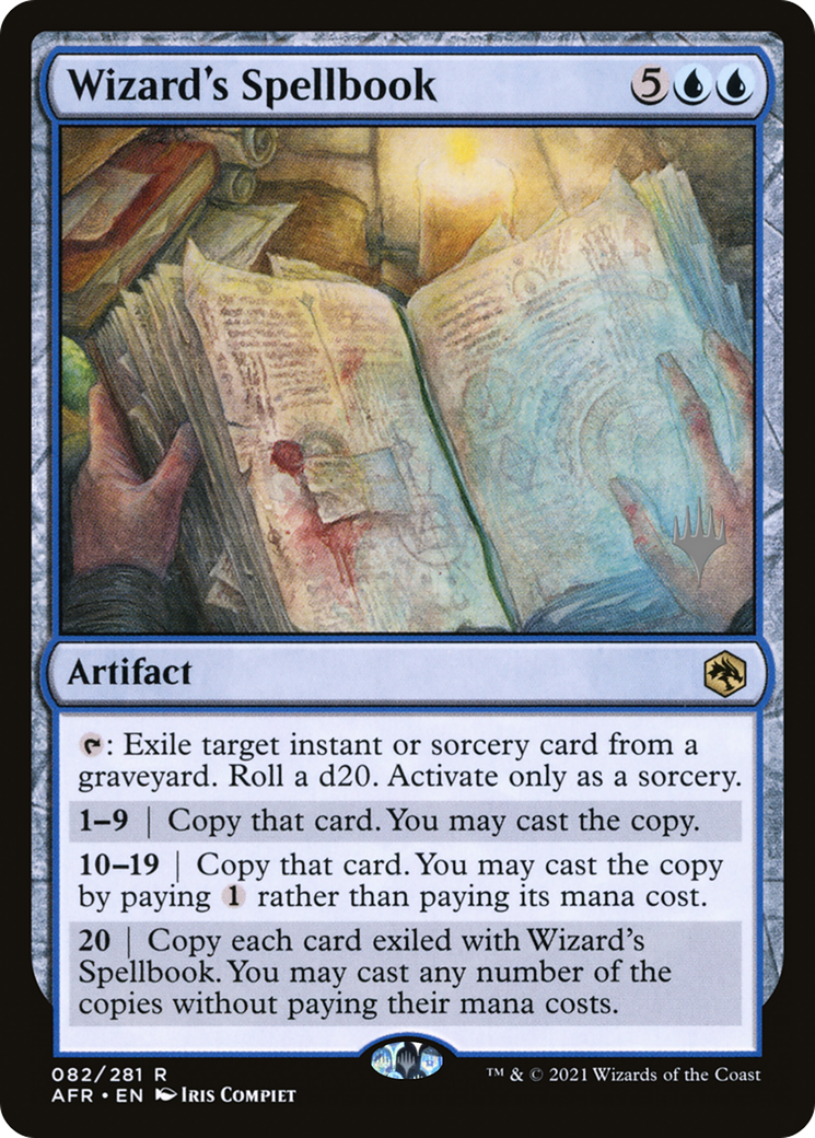Wizard's Spellbook (PPAFR-082) [Adventures in the Forgotten Realms Promos] Foil MTG Single Wizards of the Coast
