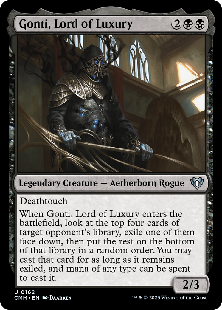 Gonti, Lord of Luxury (CMM-162) [Commander Masters] Foil MTG Single Wizards of the Coast