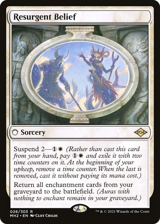 Resurgent Belief (MH2-026) [Modern Horizons 2] MTG Single Modern Horizons 2