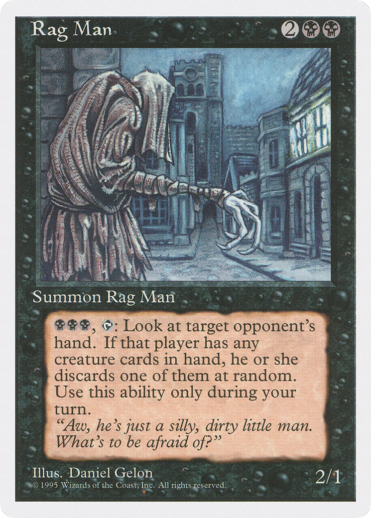 Rag Man (4ED-155) [Fourth Edition] MTG Single Wizards of the Coast