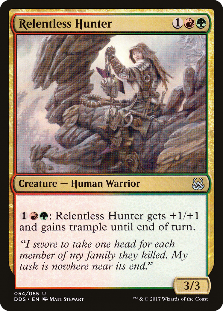 Relentless Hunter [Duel Decks: Mind vs. Might] MTG Single Magic: The Gathering