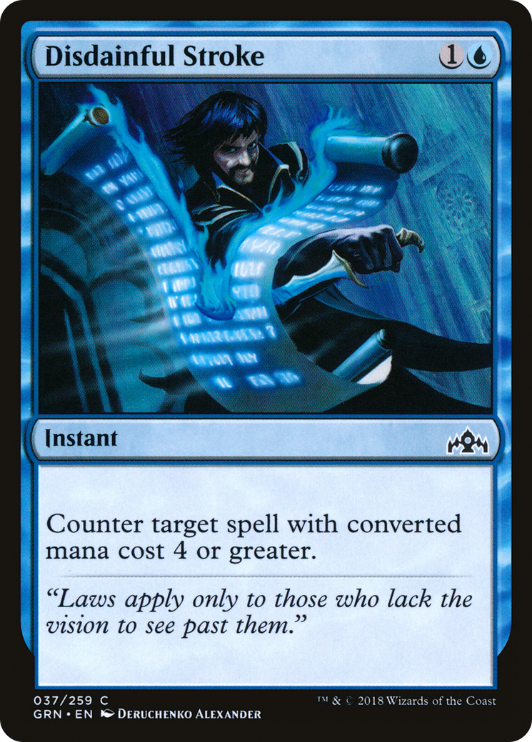 Disdainful Stroke (GRN-037) [Guilds of Ravnica] Foil MTG Single Wizards of the Coast