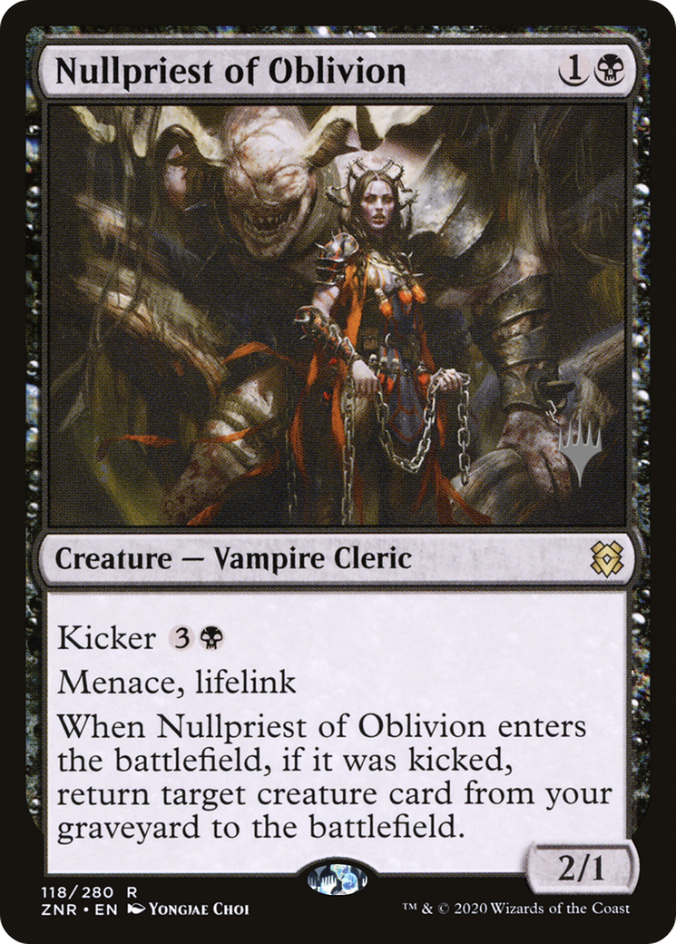 Nullpriest of Oblivion (PPZNR-118) [Zendikar Rising Promos] MTG Single Wizards of the Coast