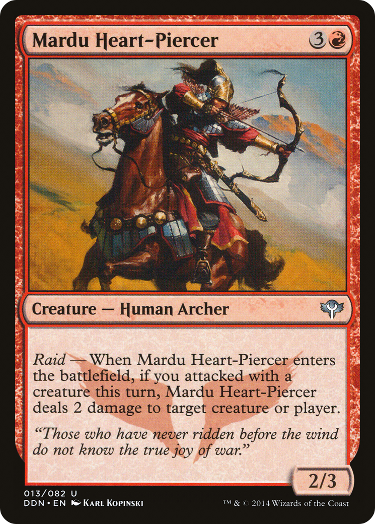 Mardu Heart-Piercer (DDN-013) [Misc] Duel Decks: Speed vs. Cunning MTG Single Wizards of the Coast