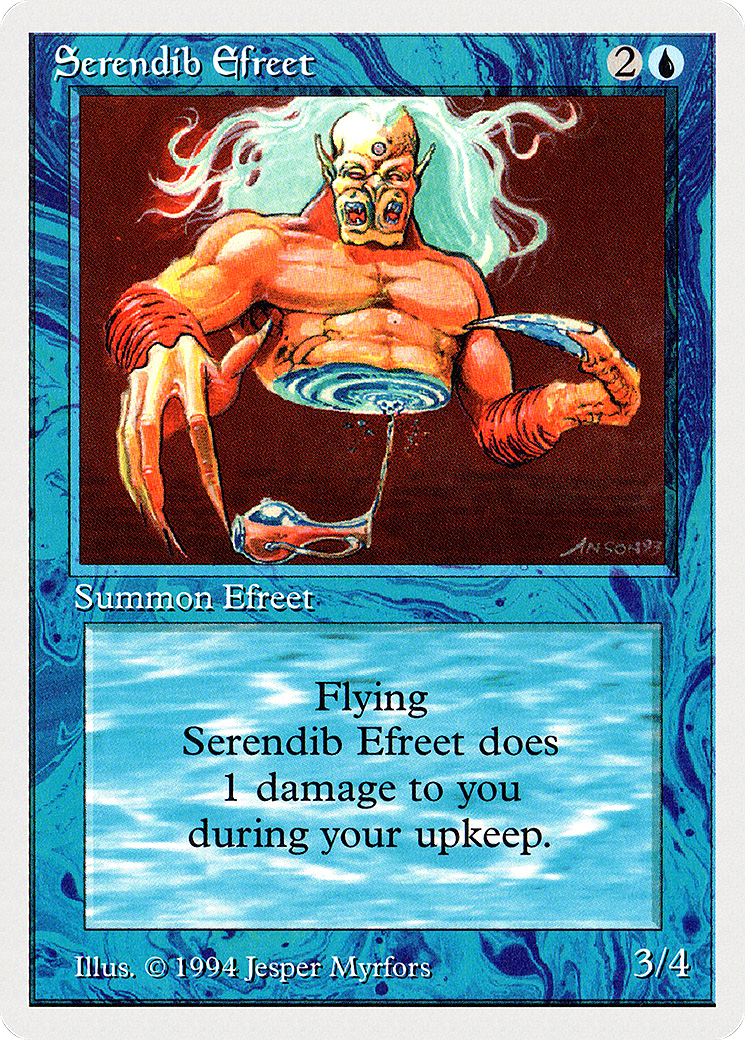 Serendib Efreet (SUM-079) [Misc] Summer Magic / Edgar MTG Single Wizards of the Coast