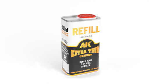 AK Interactive: Extra Thin Cement 200mL Refill Model Tools & Glue AK INTERACTIVE