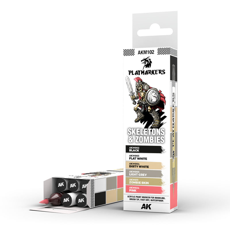 AK Interactive: Playmarkers Set - Skeletons & Zombies (6 Units)