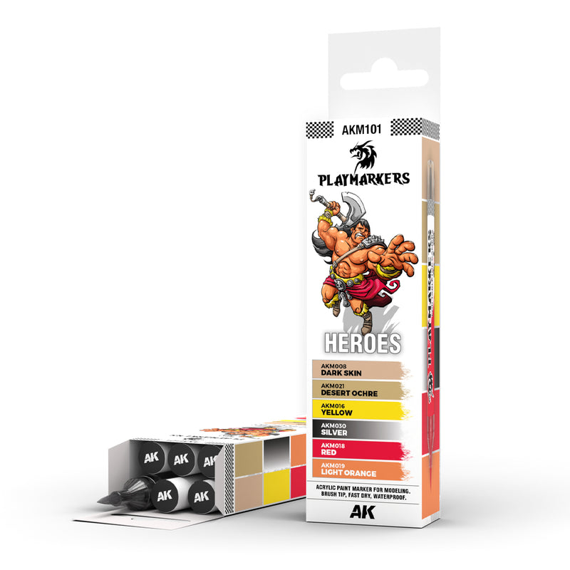 AK Interactive: Playmarkers Set - Heroes (6 Units) Model Paints AK INTERACTIVE
