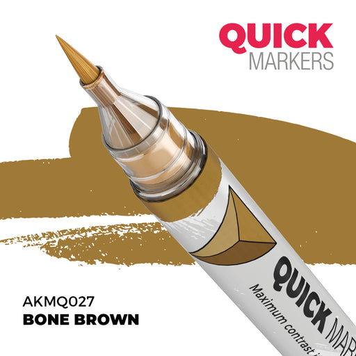 AK Interactive: Quick Markers - Bone Brown Model Paints AK INTERACTIVE