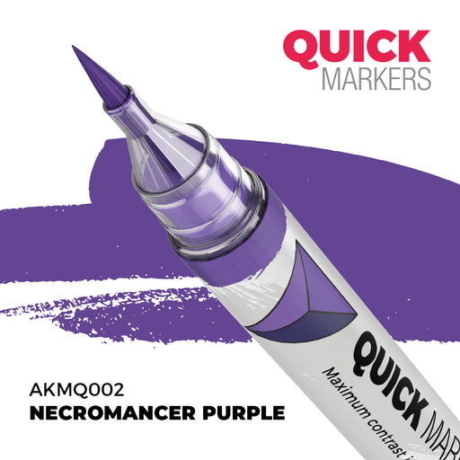 AK Interactive: Quick Markers - Necromancer Purple Model Paints AK INTERACTIVE