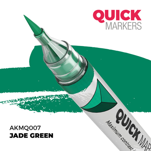 AK Interactive: Quick Markers - Jade Green Model Paints AK INTERACTIVE