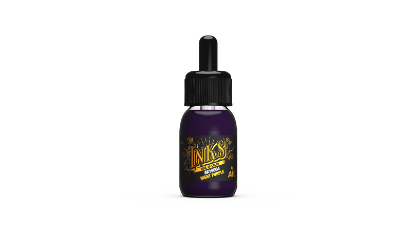 AK Interactive: The INKS Night Purple 30ml Model Paints AK INTERACTIVE