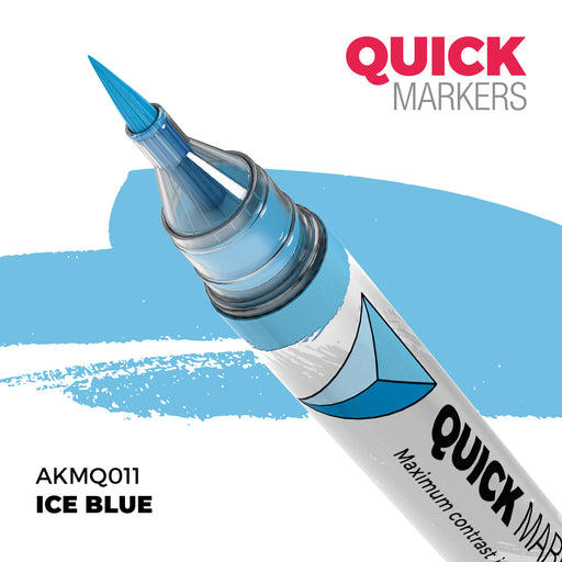 AK Interactive: Quick Markers - Ice Blue Model Paints AK INTERACTIVE