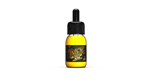 AK Interactive: The INKS Primary Yellow 30 ml Model Paints AK INTERACTIVE