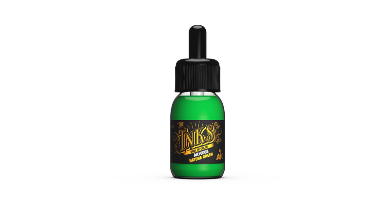 AK Interactive: The INKS Nature Green 30 ml Model Paints AK INTERACTIVE