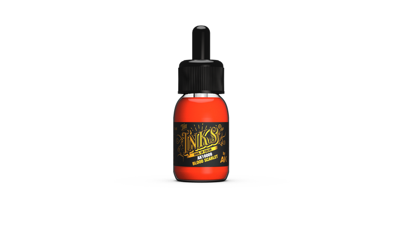 AK Interactive: The INKS Blood Scarlet 30 ml Model Paints AK INTERACTIVE