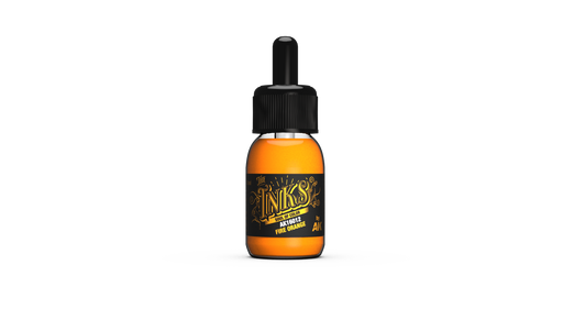 AK Interactive: The INKS Fire Orange 30 ml Model Paints AK INTERACTIVE