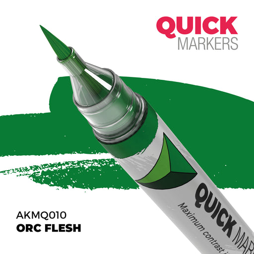 AK Interactive: Quick Markers - Orc Flesh Model Paints AK INTERACTIVE