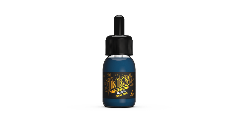 AK Interactive: The INKS Ocean Blue 30 ml Model Paints AK INTERACTIVE