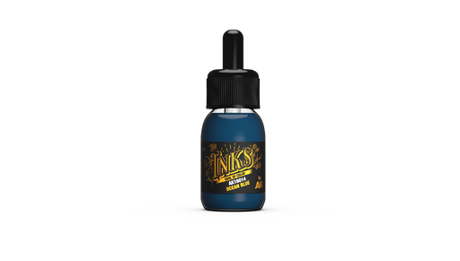 AK Interactive: The INKS Ocean Blue 30 ml Model Paints AK INTERACTIVE