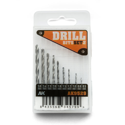 AK Interactive: Drill Bits Set 2 Model Tools & Glue AK INTERACTIVE