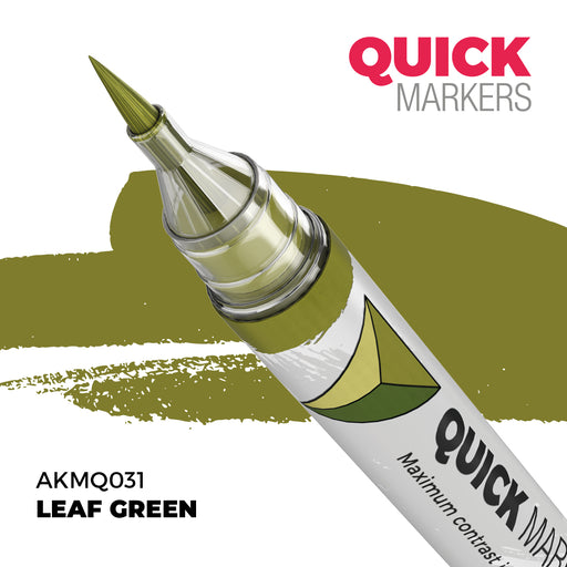 AK Interactive: Quick Markers - Leaf Green Model Paints AK INTERACTIVE