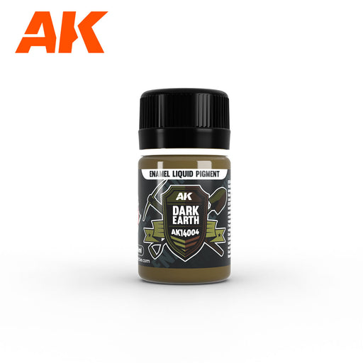 AK Interactive: Enamel Liquid Pigment Dark Earth Basing Materials AK INTERACTIVE