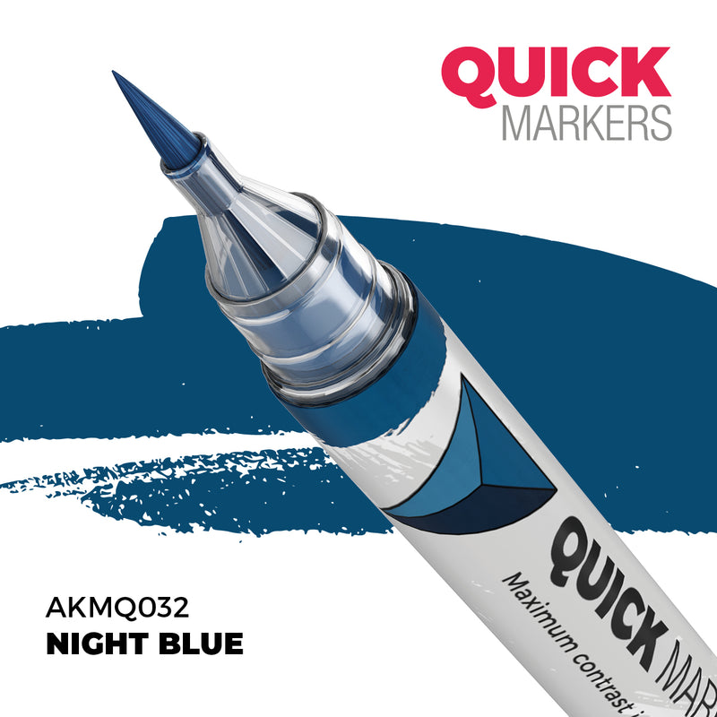 AK Interactive: Quick Markers - Night Blue
