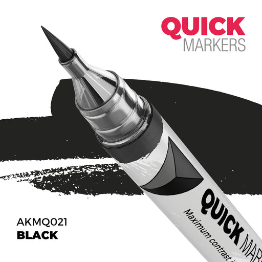 AK Interactive: Quick Markers - Black Model Paints AK INTERACTIVE
