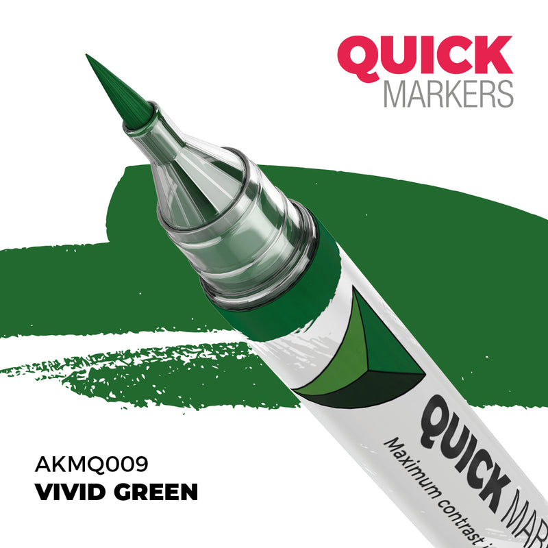 AK Interactive: Quick Markers - Vivid Green