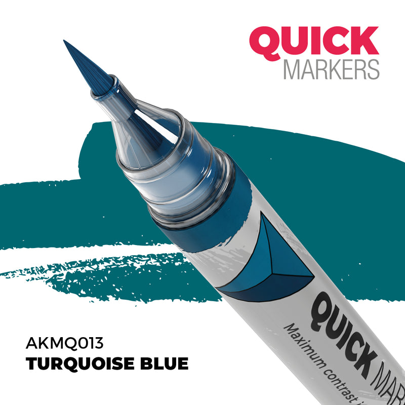AK Interactive: Quick Markers - Turquoise Blue