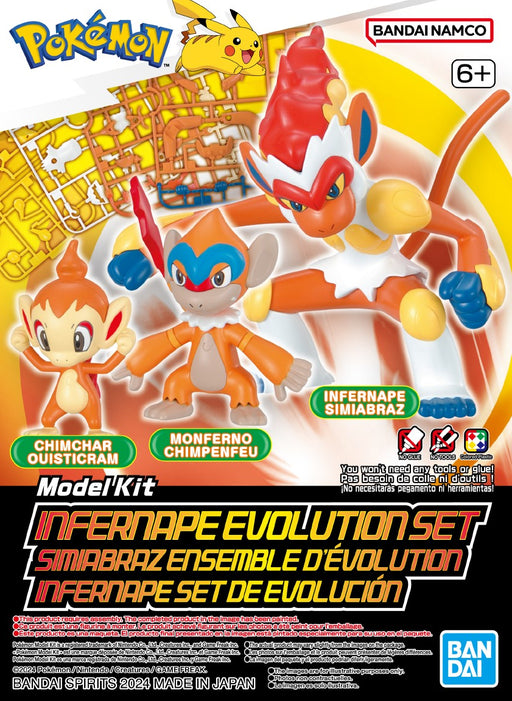 Bandai Spirits: Pokémon Model Kit - Infernape Evolution Set Toys & Plushes Bandai   