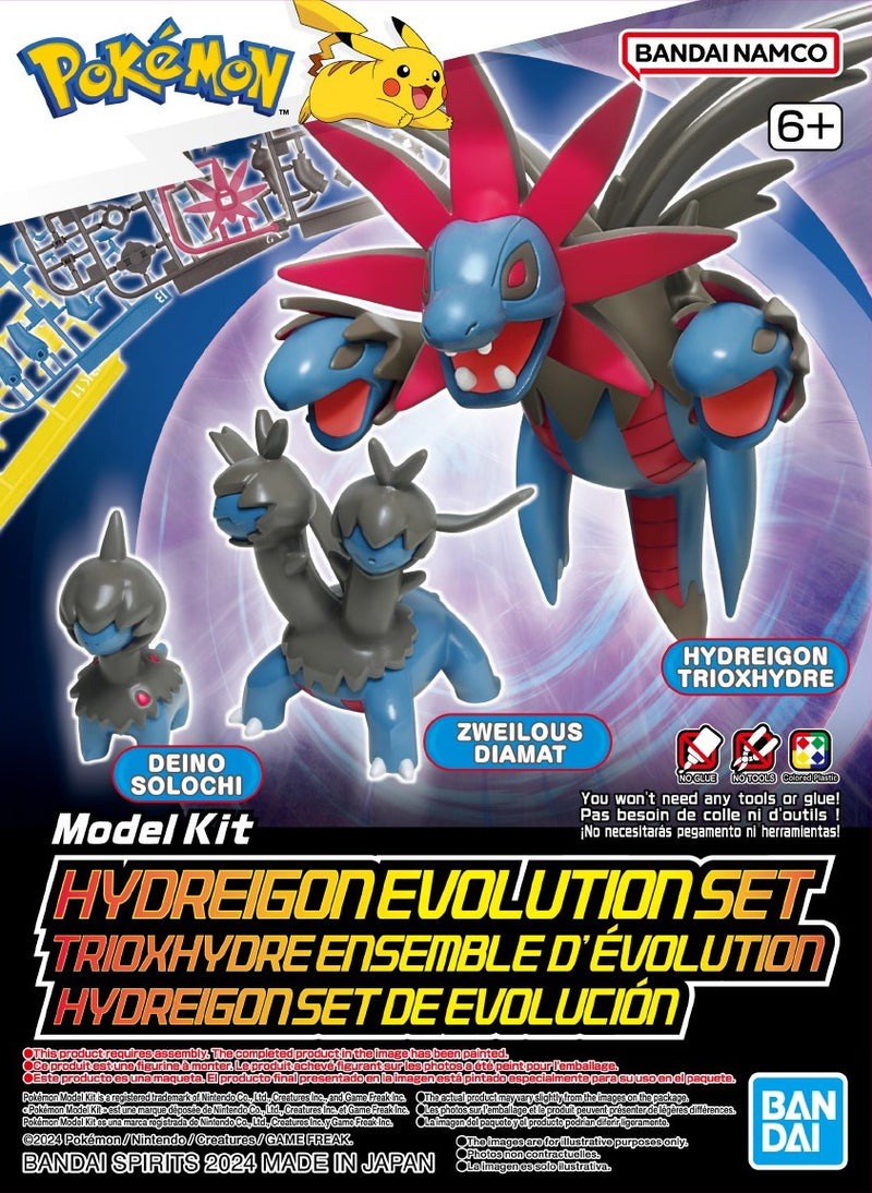 Bandai Spirits: Pokémon Model Kit - Hydreigon Evolution Set Toys & Plushes Bandai   