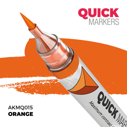 AK Interactive: Quick Markers - Orange Model Paints AK INTERACTIVE