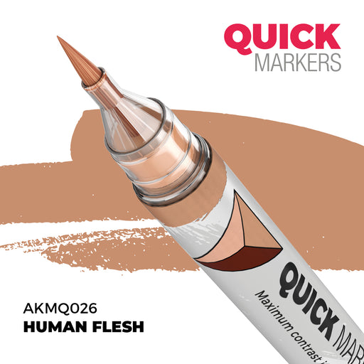AK Interactive: Quick Markers - Human Flesh Model Paints AK INTERACTIVE