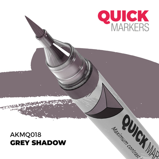 AK Interactive: Quick Markers - Grey Shadow Model Paints AK INTERACTIVE