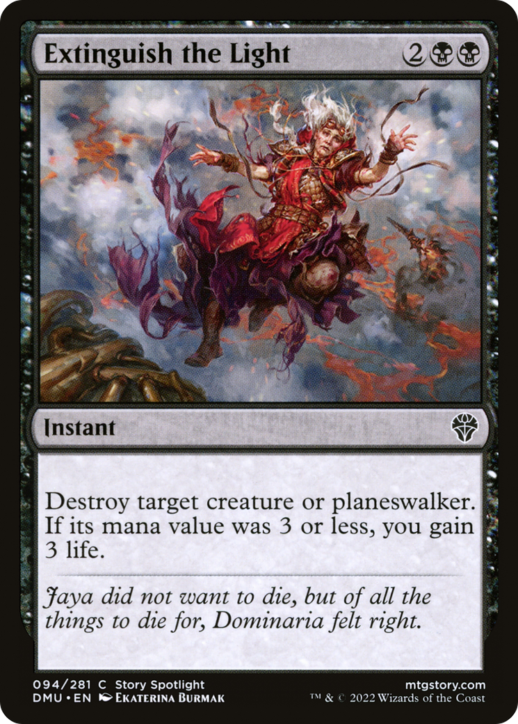 Extinguish the Light (DMU-094) [Dominaria United] Foil MTG Single Wizards of the Coast